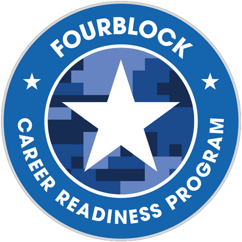 FourBlock's flagship Career Readiness Programs for Veterans and Military Spouses program offers pathways to meet you exactly where you are - whether you prefer in-person learning, virtual engagement, or self-paced flexibility, you choose the approach that